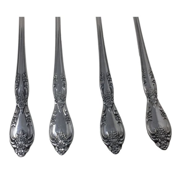 Oneida Stainless Cocktail Forks Set of 4 - Picture 2 of 7
